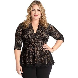 Kiyonna Linden Lace Blouse